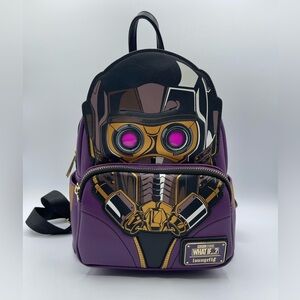 Loungefly Disney Marvel What If Star-Lord T’challa Cosplay Light Up Backpack